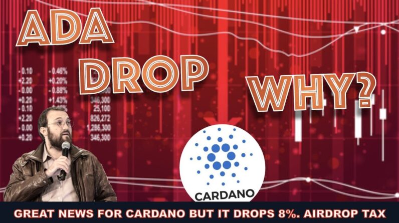 CARDANO TAKES A 8% DIP OVER 24 HOURS WITH GREAT NEWS. TAX DEDUCTION FOR MY 20K LOST ADA
