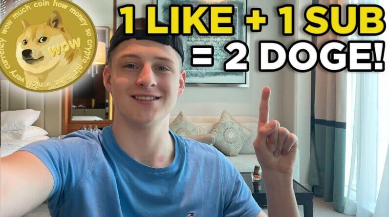 I WILL GIVE AWAY 2 DOGE for EVERY LIKE AND SUBSCRIBE