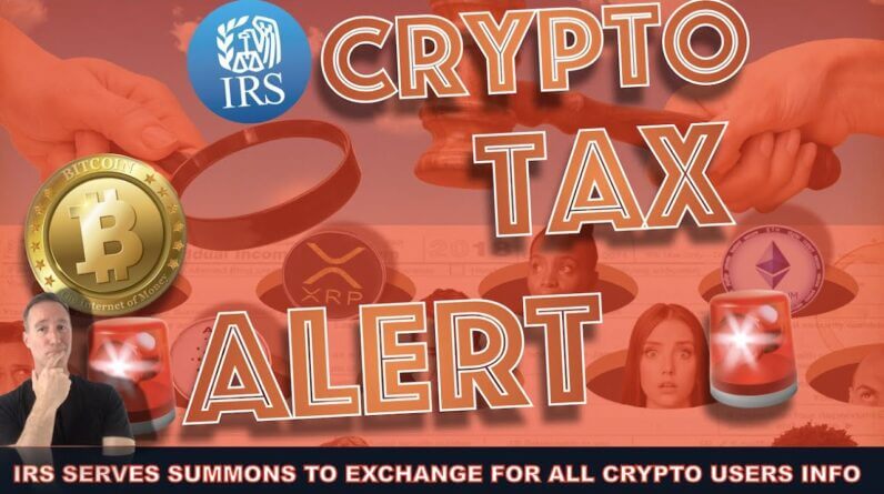 WARNING: IRS REQUESTS KRAKEN TO GIVE ALL CRYPTO INVESTORS INFO.