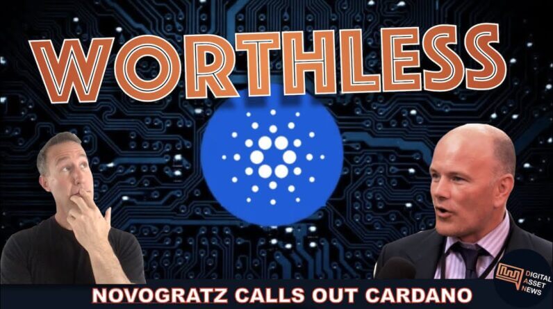 NOVOGRATZ: CARDANO SHOCKS ME OF IT'S VALUATION. (W/ @Mike Tha Investor