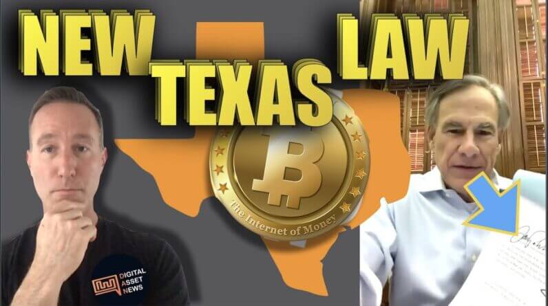 TEXAS GOVERNOR SIGNS NEW BLOCKCHAIN LAW. BITCOIN MINING?
