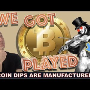 THESE BITCOIN CRYPTO DIPS ARE MANUFACTURED. WE’RE BEING PLAYED.