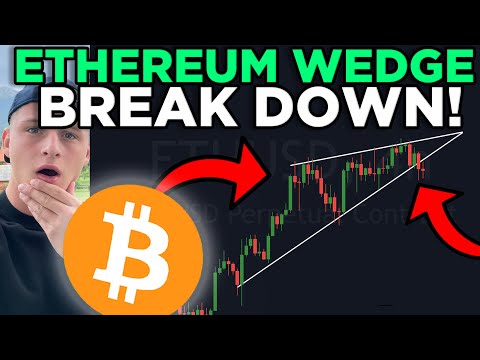 ETHEREUM rising WEDGE BREAKDOWN!!! + ETH Price Target