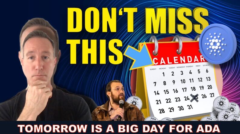 IT HAPPENS TOMORROW FOR CARDANO. THIS COULD BE BIG FOR ADA HODLERS.