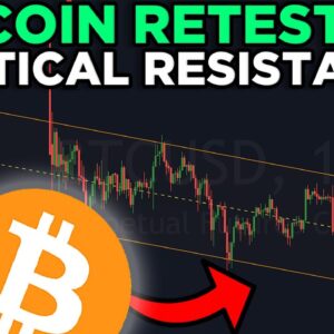 BITCOIN RETESTING CRITICAL RESISTANCE RIGHT NOW!!!!!