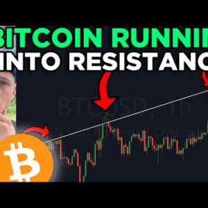 BITCOIN RUNNING INTO CRITICAL RESISTANCE!!