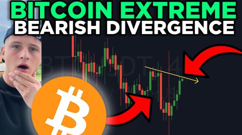 IMPORTANT: BITCOIN MAJOR BEARISH DIVERGENCE!!! PULLBACK IMMINENT??!?!