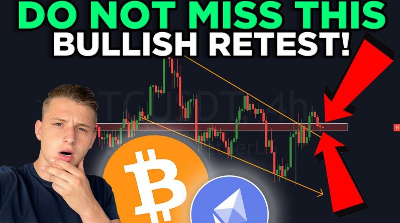 I'M SO BULLISH ON BITCOIN AND THIS IS WHY... INSANE BREAKOUT + RETEST RIGHT NOW!