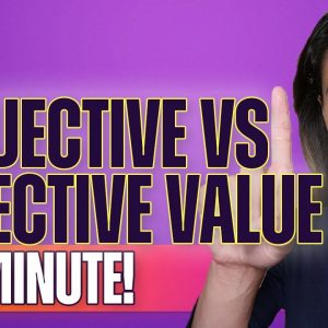 Subjective vs Objective Value (In 1 Minute!) - Beginners’ Guide #shorts
