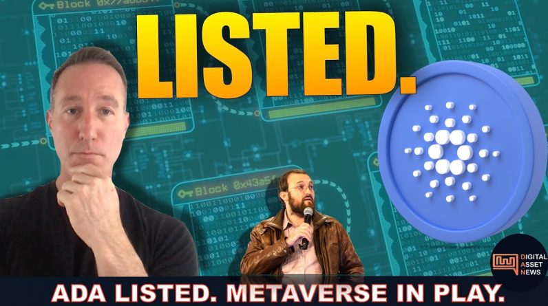 CARDANO LISTED! METAVERSE LONG PLAY.