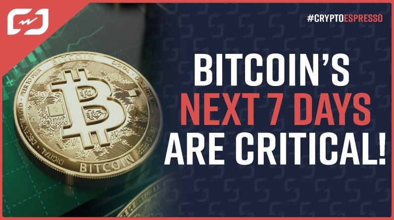 BITCOIN'S NEXT 7 DAYS ARE CRITICAL!  BTC TA Tells All About This Week In Bitcoin! #CryptoEspresso